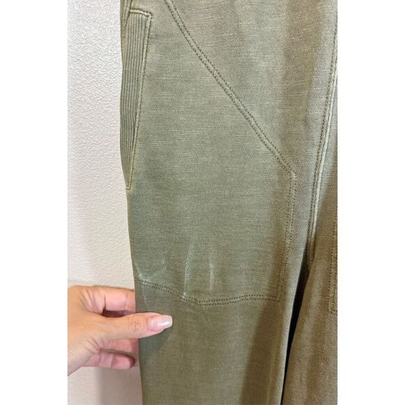 Daily Practice by Anthropologie Palmra Moss Green Wide Leg Jumpsuit Romper XXS - Picture 5 of 15